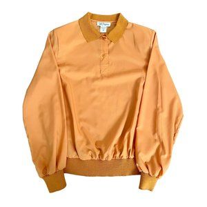 Vintage 80's Women's Soft Elegance Burnt Orange Polyester Top Shoulder Pads Size
